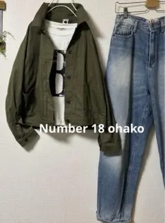 美品 Number 18 ohako★ミリタリージャケット Gジャン