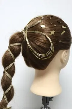 成人式　卒業式　結婚式　髪飾り　紐アレンジセット