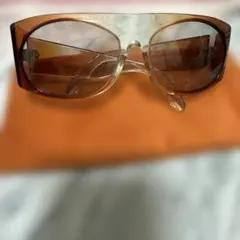 ブラウン スクエアフレーム サングラス