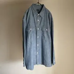 UNIQLO ユニクロ　シャンブレーワークシャツ　4XL