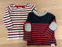 ボーダー長袖　2点セット　80 90 サイズ