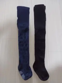 タイツ　2足セット　ネイビー　ブラック
