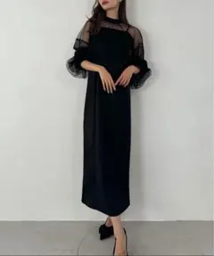 JUNOAH チュールボレロ＋フレアキャミワンピースセット【ペチスカートセット】