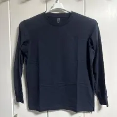 2枚セット ユニクロ エアリズム 長袖カットソー XL UNIQLO ネイビー