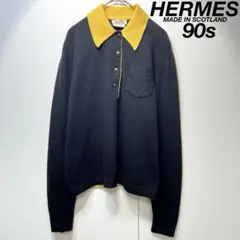極美品！エルメス　カシミヤ×シルク　ニットブラウス　ポロシャツ 2025年最新】HERMES レディース ニット・セーターの人気アイテム