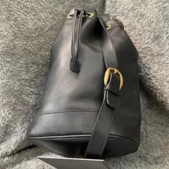 GUCCI グッチ ヴィンテージ バンブー 巾着 ショルダーバッグ ブラックのサムネイル