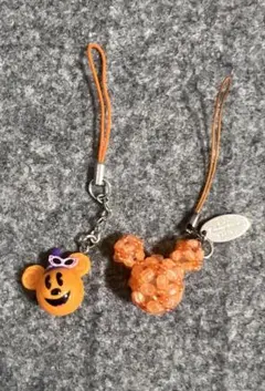 ミッキーマウス ストラップ 2個セット ディズニー