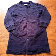 クウォティユースフィス120濃紺ネイビースウェットロングジャケット