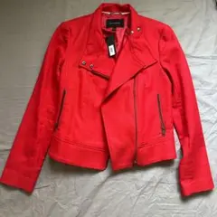 BANANA REPUBLIC レッド ライダースジャケット S