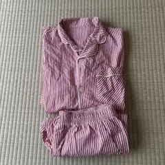 GU赤と白のストライプ パジャマセット