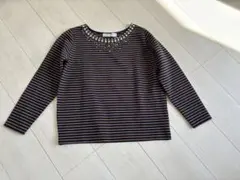 BEAUTY&YOUTH ビジュー付きトップス