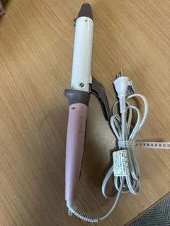 エリス カールヘアアイロン ホワイト/ピンク