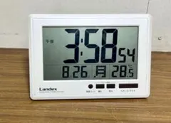 ランデックス 目覚まし時計 電波 デジタルニュータイムプラザ YT5245WH