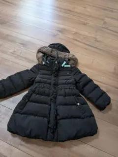 la poche biscuit 黒 ダウンコート 100cm