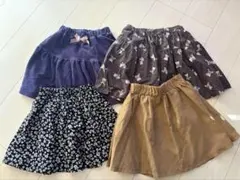 スカート4点セット　(裏地キロット付き)120〜130