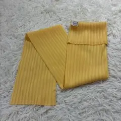 美品✨PLEATS PLEASE プリーツ チューブ ストール 黄色 日本製のサムネイル