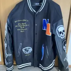 .KOM スカル刺繍 ジャケット Lサイズ