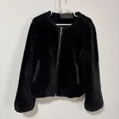 ANAPふわふわ黒ジャケット