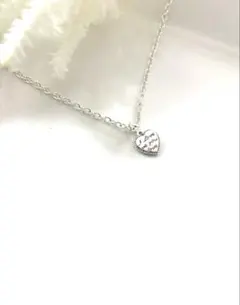 シルバー ハート型ペンダント ネックレス