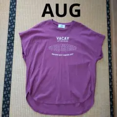 AUG　オーグ　半袖Tシャツ パープル