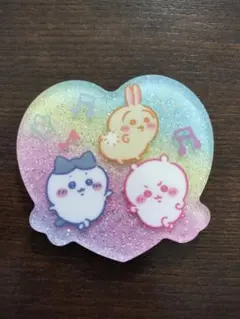 ハート型 ちいかわ ハチワレ うさぎ マグネット