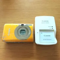 Canon キャノン IXY 110IS デジカメ オレンジ バッテリー 充電器のサムネイル
