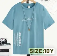 未使用　Tシャツ　青