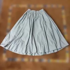 midiumi ライトグレー ロングスカート