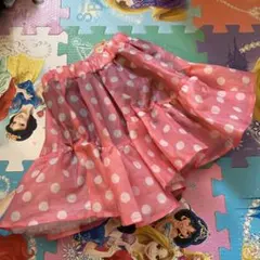 リトシー　スカート　ぴんく　水玉