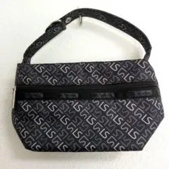 LeSportsac LSロゴ ポーチ ハンドル付き グレー レスポートサックのサムネイル