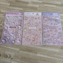 サンリオ 箔押しシール チャーミーキティ　マロンクリーム　オーロラユニコーン