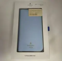 Bb21）LANVINenBleuiPhone12/12pro用手帳型ケース水色のサムネイル
