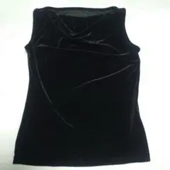 ベロア　黒タンクトップ　結婚式に最適
