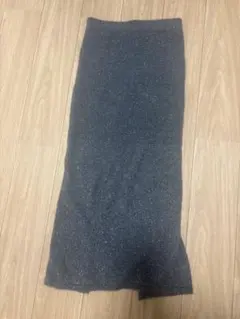 センスオブプレイス ラメ入りニットスカート