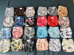 在庫処分　新品　24枚サイズ調整可能おむつカバーセット