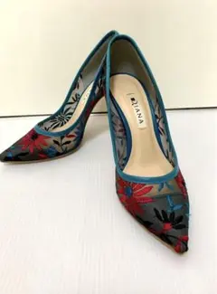 DIANA ダイアナ パンプス 刺繍 レース 23センチ