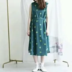 chambre de charme ドット ノースリーブワンピースのサムネイル