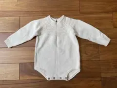 QUINCY MAE ニット長袖ロンパース 12-18m