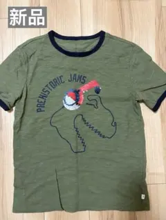GAP Tシャツ 恐竜 スパンコール カーキ 150 新品のサムネイル