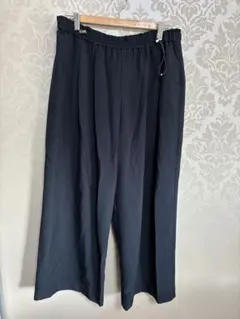 ブラック ワイドパンツ LLサイズ