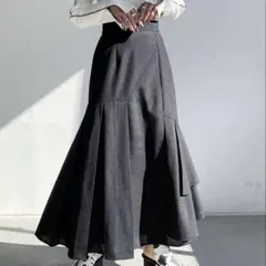 PAGEBOY アシメティアードスカート フレア マーメイド ロング 切替