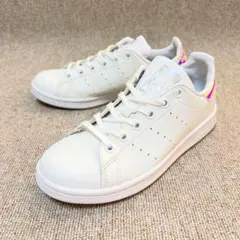 美品✨adidas スタンスミス FX7521 ホワイト×レインボー 23.0㎝