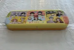 新品 カラフルピーチ ラウンドワイド缶 ペンケース 筆箱 小物入れ からぴち