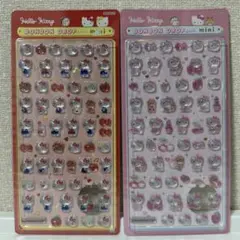 【正規品】ボンボンドロップシール ミニ ハローキティ レッド ピンク 2点セット