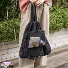 【Beach&Festival】メッシュポケット付き マルチウェイトートバッグ
