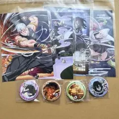 鬼滅の刃　特典　缶バッジ　柱稽古編　イラストカード　スクラッチカード