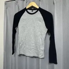 10/15まで出品 値下げ中グレー/ネイビー ユニクロ トップス