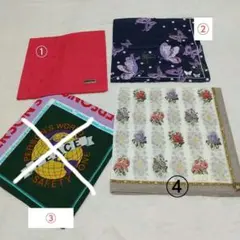 ご希望のハンカチ２枚 選んで下さい renoma, NINA RICCI、他