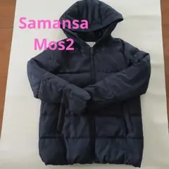 Samansa Mos2 ネイビー ダウンジャケット