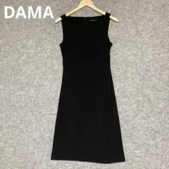 DAMA ブラック ノースリーブ ワンピース